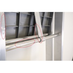 Escabeau Échelle 6 Marches XHANDER Hauteur d'Accès 3,36m Charge 150kg - 02375266