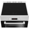 Cuisinière Mixte BEKO Plaque Induction 3 Zones et Four 72L Chaleur Brassée Nettoyage Catalyse - FSE68302MWC