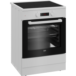 Cuisinière Mixte BEKO Plaque Induction 3 Zones et Four 72L Chaleur Brassée Nettoyage Catalyse - FSE68302MWC