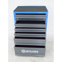 Servante d'Atelier 7 Tiroirs STILKER 675x450x900mm Sans Outils Bleu/Gris - 72517