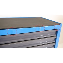 Servante d'Atelier 7 Tiroirs STILKER 675x450x900mm Sans Outils Bleu/Gris - 72517 - NEUVE Déclassée