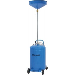 Vidangeur d'Huile Mobile 70L STILKER Manuel par Gravité Garage Automobiles Bleu - 56750 - NEUF Déclassé