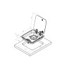 Plaque de Cuisson 1 Feu à Gaz NAVYLOAD avec Couvercle Fumé Inox 1750W - NL.21001