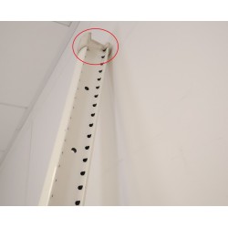 Lot de 6 Poteaux BETAFENCE pour Grillage Rigide Blanc