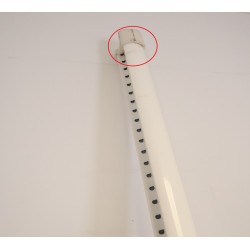 Lot de 6 Poteaux BETAFENCE pour Grillage Rigide Blanc 2.50m