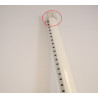 Lot de 6 Poteaux BETAFENCE pour Grillage Rigide Blanc 2.50m