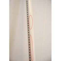 Lot de 6 Poteaux BETAFENCE pour Grillage Rigide Blanc 2.50m - 6PB