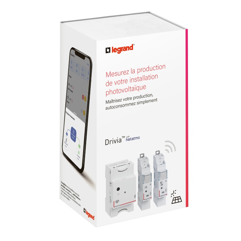 Pack de Démarrage LEGRAND Drivia with Netatmo pour Mesurer sa Production Solaire - 412192