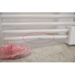 Sèche-Serviettes Électrique à Inertie Fluide 500W NOIROT FLOBAIN II Blanc - N182311 - NEUF Déclassé