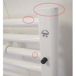 Sèche-Serviettes Électrique 1750W INTUIS  Boost Blanc - M172416 - NEUF Déclassé