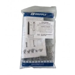 Lot de 100 Crochets Sans Cheville Dalle Béton GRIPPLE Perçage M8x30mm Charge 45kg + Outil de Pose - GRIHK100P