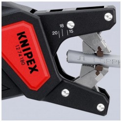 Pince à Dégainer Automatique KNIPEX pour Câbles Électriques Ø4.4mm à Ø7.5mm - 12 74 180 SB