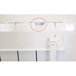 Radiateur Électrique à Inertie Fluide 1500W H583xL730mm INTUIS Axino Horizontal Blanc - M142115 - NEUF Déclassé