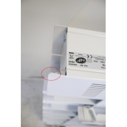 Radiateur Électrique à Inertie Fluide 1500W H583xL730mm INTUIS Axino Horizontal Blanc - M142115 - NEUF