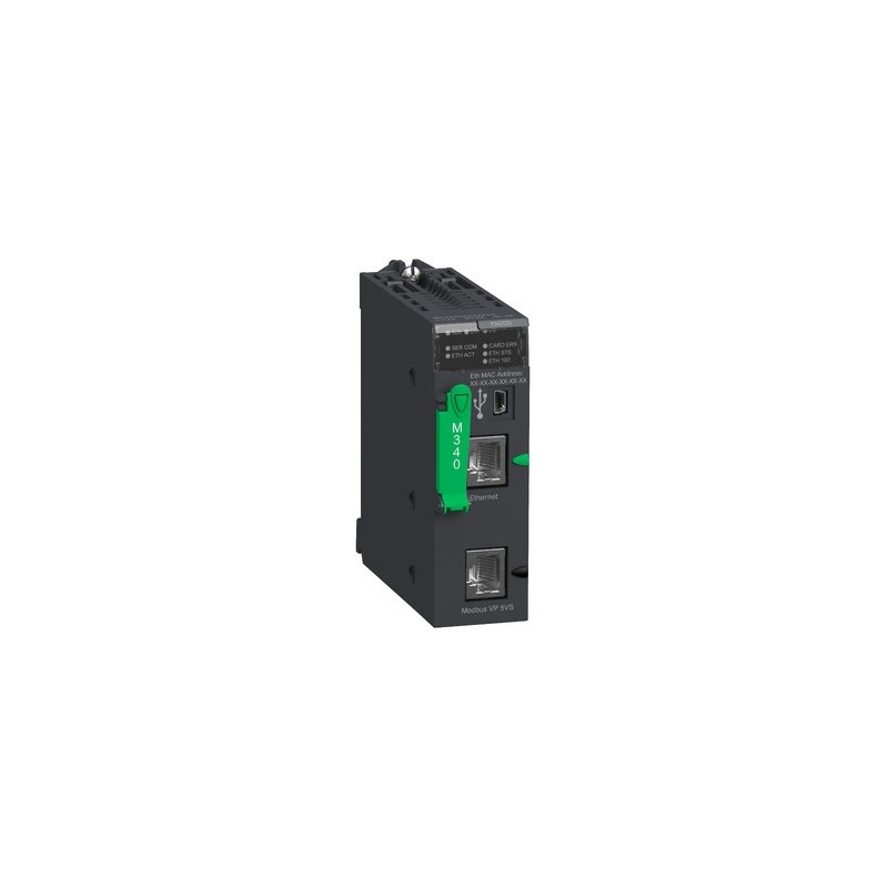 Processeur SCHNEIDER Modicon M340 1024 E/S TOR 256 E/S ANA 1 Modbus 1 Ethernet - BMXP342020