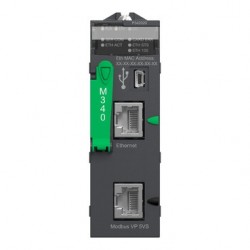 Processeur SCHNEIDER Modicon M340 1024 E/S TOR 256 E/S ANA 1 Modbus 1 Ethernet - BMXP342020