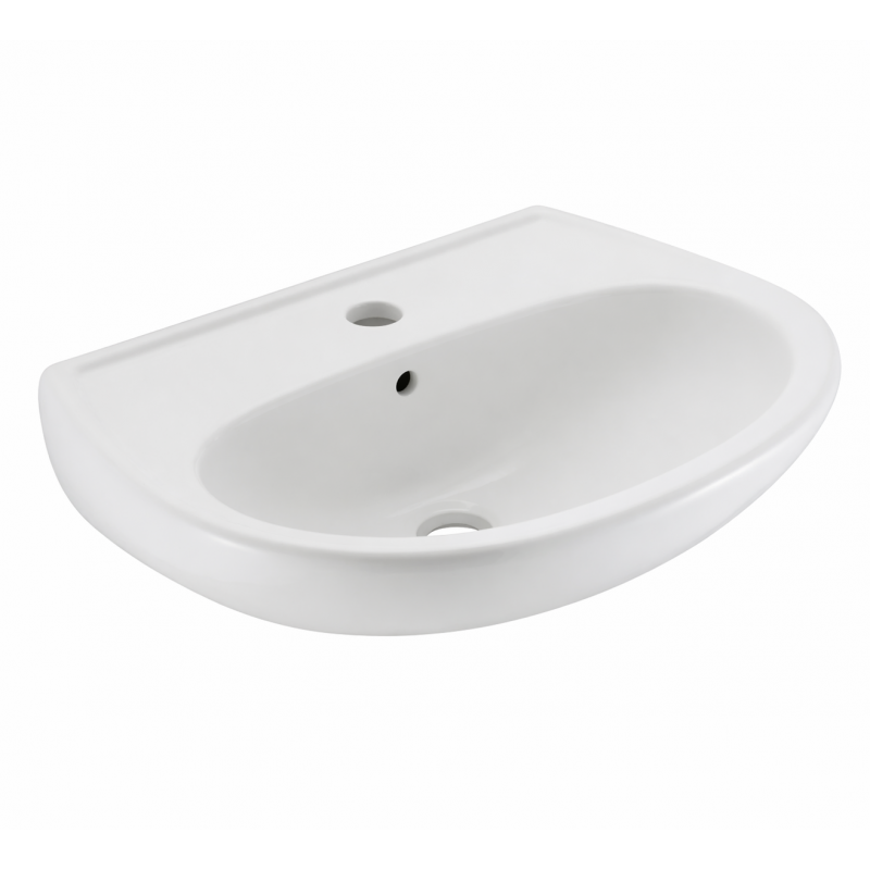 Lavabo Autoportant JACOB DELAFON Brive en Céramique 60x48cm Blanc - E1286-00