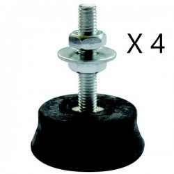 Lot de 4 Plots Anti-Vibration ALTECH Portée 180kg/plot pour groupe de climatisation