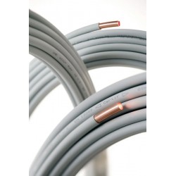 Couronne Tube Cuivre Pré-Gainé 25m WIELAND Wicu D18x1mm pour Installations d'Eau Sanitaire et Gaz - 13349 - NEUVE Déclassé