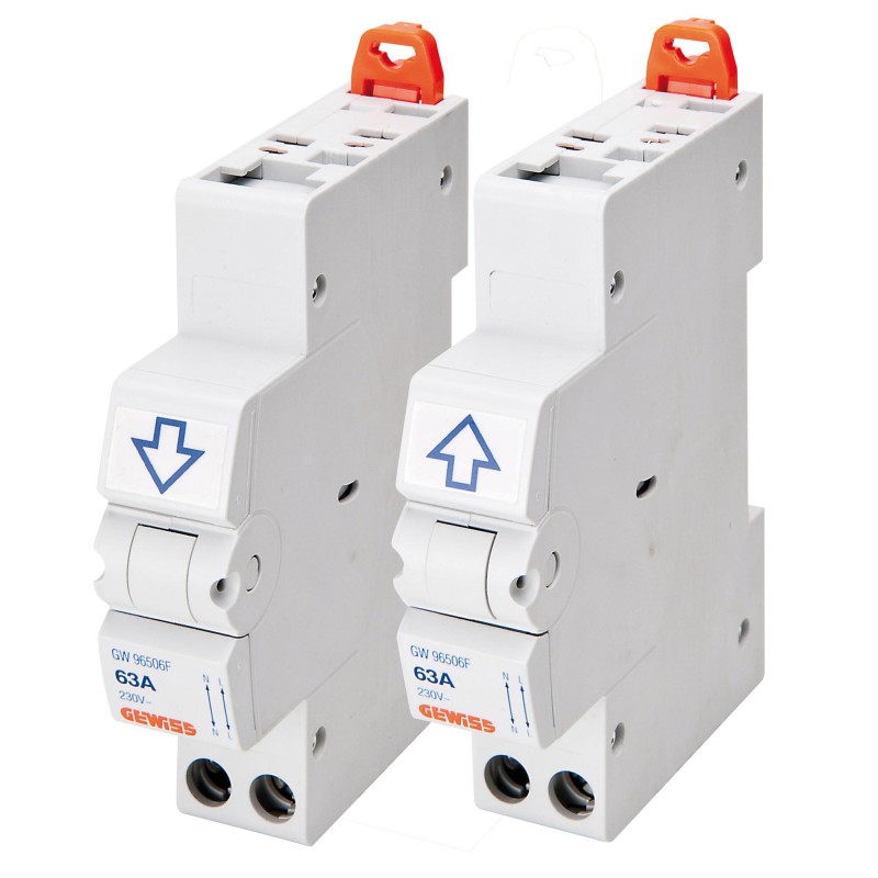 Paire de Connecteurs GEWISS Fixmatic GW Auto 2P 63A 1M - GW96506F