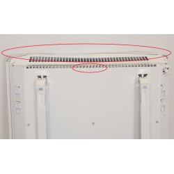 Radiateur Électrique Chaleur Douce 1000W H847xL440mm INTUIS Oslo 2 Vertical Blanc - NEUF Déclassé