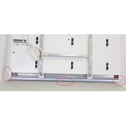 Radiateur Électrique Panneau Rayonnant 1500W H440xL845mm INTUIS Quartea Horizontal Blanc - NEUF Déclassé