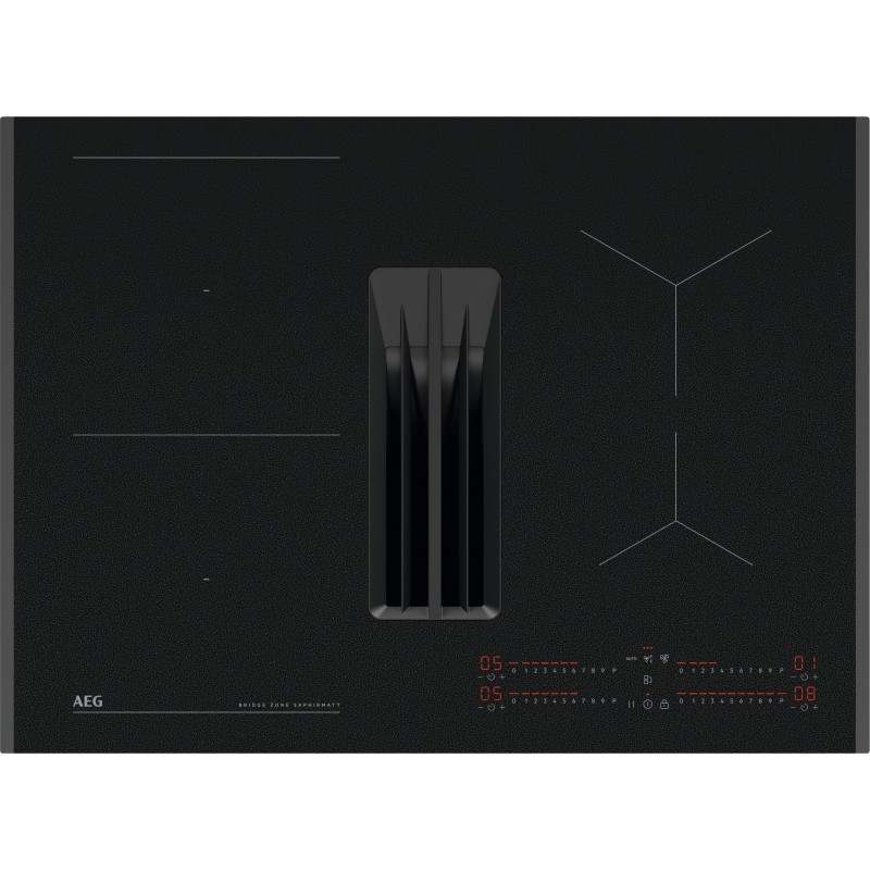 Plaque de Cuisson Induction avec Hotte Aspirante Intégrée AEG SaphirMatt 80cm - TH84CB03FZ - NEUVE Déclassée