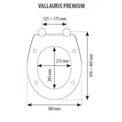 Abattant avec Fermeture Ralentie SIAMP Vallauris Premium
