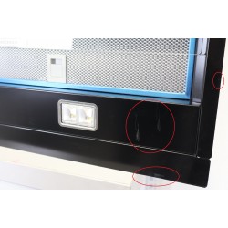 Hotte Intégrée Noir 90cm NEFF Recyclage ou Évacuation - D95XAM2S0 - NEUVE Déclassée