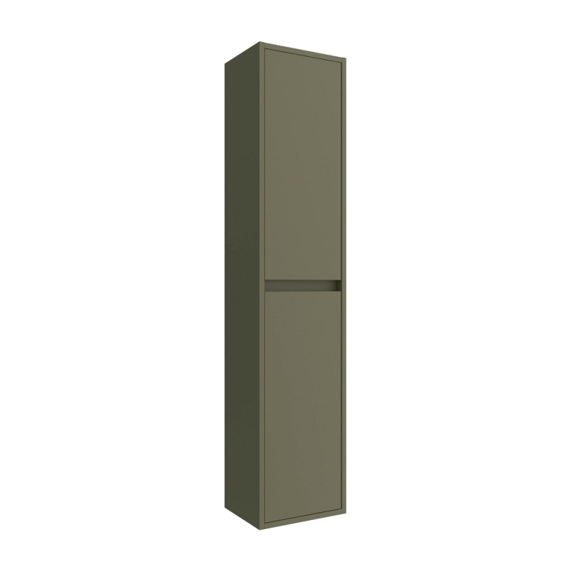 Meuble Colonne de Salle de Bain SALGAR Noja Vert Satin H1400xL300mm - 104364 - NEUVE