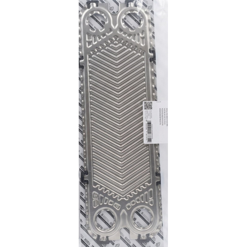 Plaque Inox Intermédiaire ARISTON 45.5x14.2cm pour Chaudière - 61400974 - NEUVE