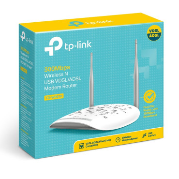Modem Routeur VDSL/ADSL WiFi N 300 Mbps TP-LINK TD-W9970 4 x 10/100 Mbps Lan Wifi 802.11 b/g/n - 64168 - NEUF