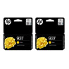 Lot de 2 Cartouches d'Encre Jaune HP 937 pour Imprimante HP OfficeJet Pro - 4S6W4NE SE1