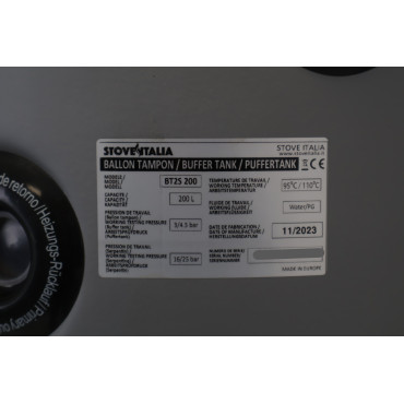 Ballon Tampon 200L STOVE ITALIA BT2S 200 - 20529NW