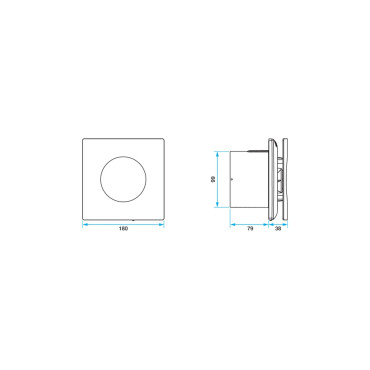 Aérateur Extracteur d'Air Permanent ALDES Inéa 100 H Diamètre 100mm