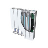 Radiateur Électrique à Inertie Fluide 2000W H583xL970mm CONCORDE Noveo Horizontal Blanc - C207117
