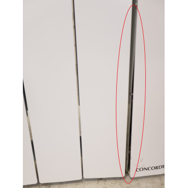 Radiateur Électrique à Inertie Fluide 2000W H583xL970mm CONCORDE Noveo Horizontal Blanc - C207117 - NEUF Déclassé