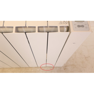 Radiateur Électrique à Inertie Fluide 2000W H583xL970mm CONCORDE Noveo Horizontal Blanc - C207117Déclassé
