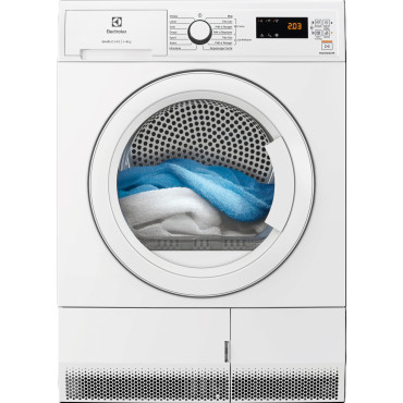 Sèche-Linge Pompe à Chaleur 8kg ELECTROLUX à Condensation Blanc - EDHF5841EC - NEUF
