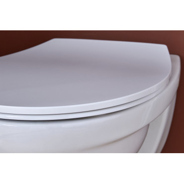Abattant de Toilette WC JACOB DELAFON Patio Thermodur Extra-Plat avec Descente Progressive