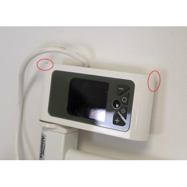 Sèche-Serviettes Électrique 1200W ALTERNA Primeo 2 H1868xL600mm Vertical Mural Blanc