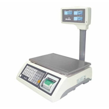 Balance Compacte Poids/Prix avec Ticket Double Affichage BREHM RT500 Capacité 30kg Précision 5/10g - PF3118