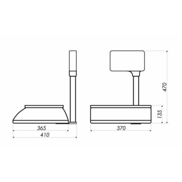 Balance Double Affichage avec ticket de caisse BREHM RT500 Capacité 30kg Précision 5/10g - PF3118