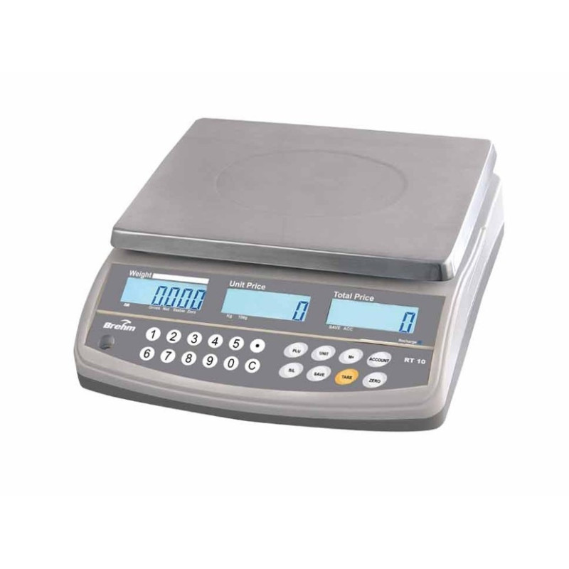 Balance Compacte Poids/Prix BREHM RT10-30 Capacité 30kg Précision 5/10g - PF3116