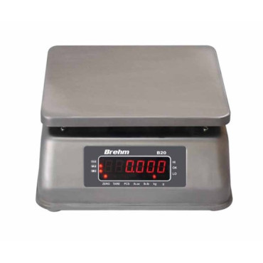 Balance Inox BREHM B20- Capacité 3kg pour Usage Humide - PF3110