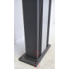 Douche Solaire d'Extérieur Hybride 40L FORMIDRA Dada Curve Anthracite/Aluminium Brossé