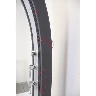 Douche Solaire d'Extérieur Hybride 40L FORMIDRA Dada Curve Anthracite/Aluminium