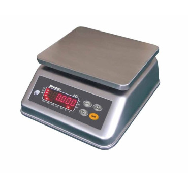 Balance Compacte Inox Pesage Simple BREHM B20-6 Capacité 6kg Précision 1/2g pour Usage Humide - PF3110