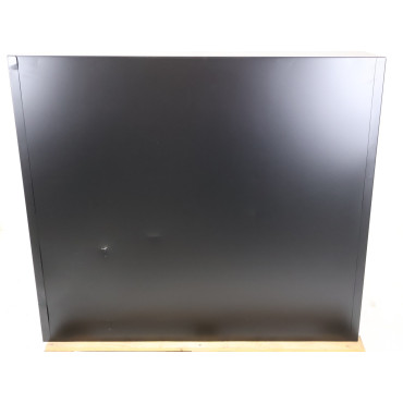 Armoire Basse à Rideaux de Bureau MTI 2 Tablettes Corps et Rideaux Noir 120x105x43cm - AMR1210-NR