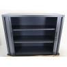 Armoire Basse à Rideaux de Bureau MTI 2 Tablettes Corps et Rideaux Anthracite 120x105x43cm - AMR1210-GA